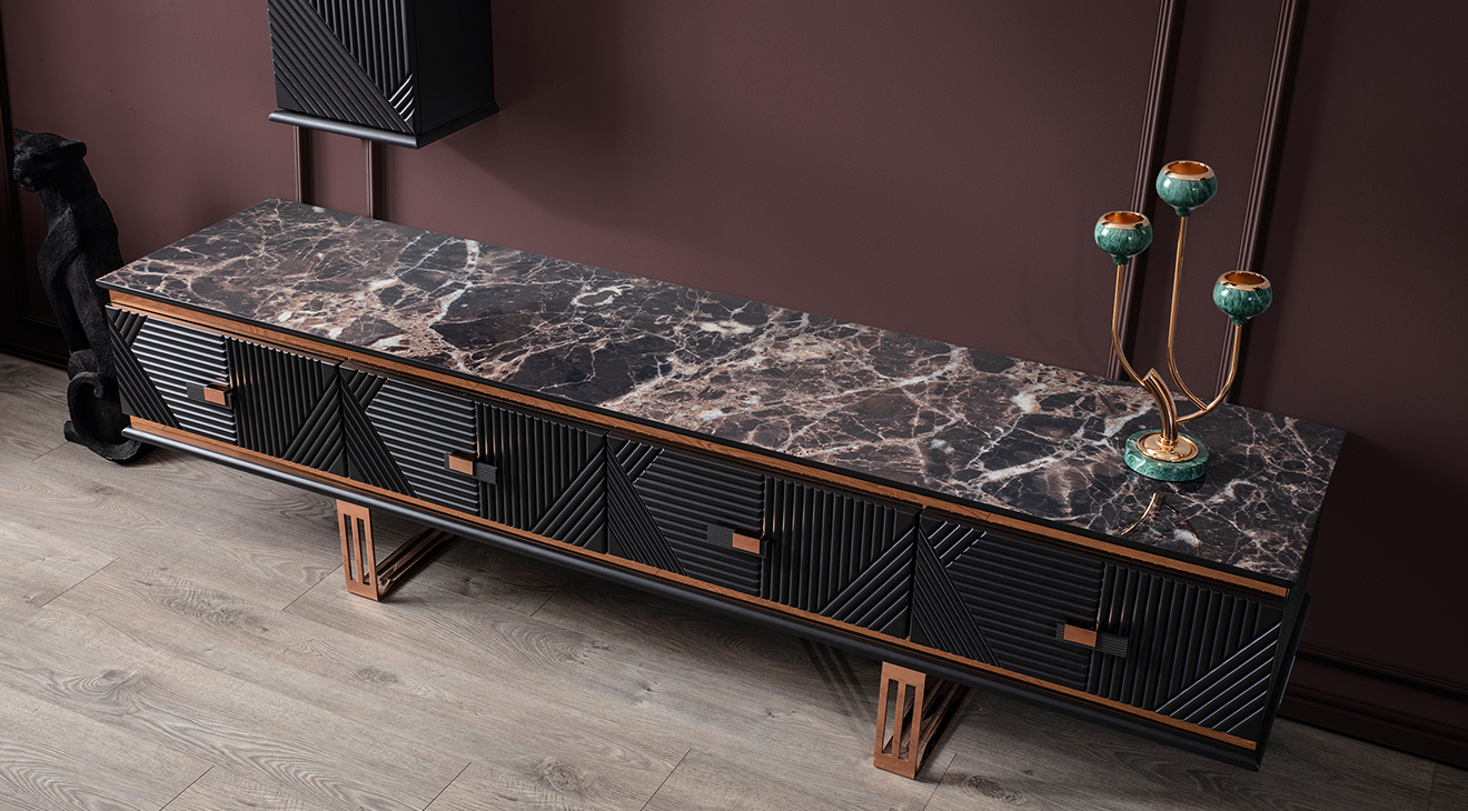 Quatro Q1 Antrasit Tv Ünitesi TV Ünitesi