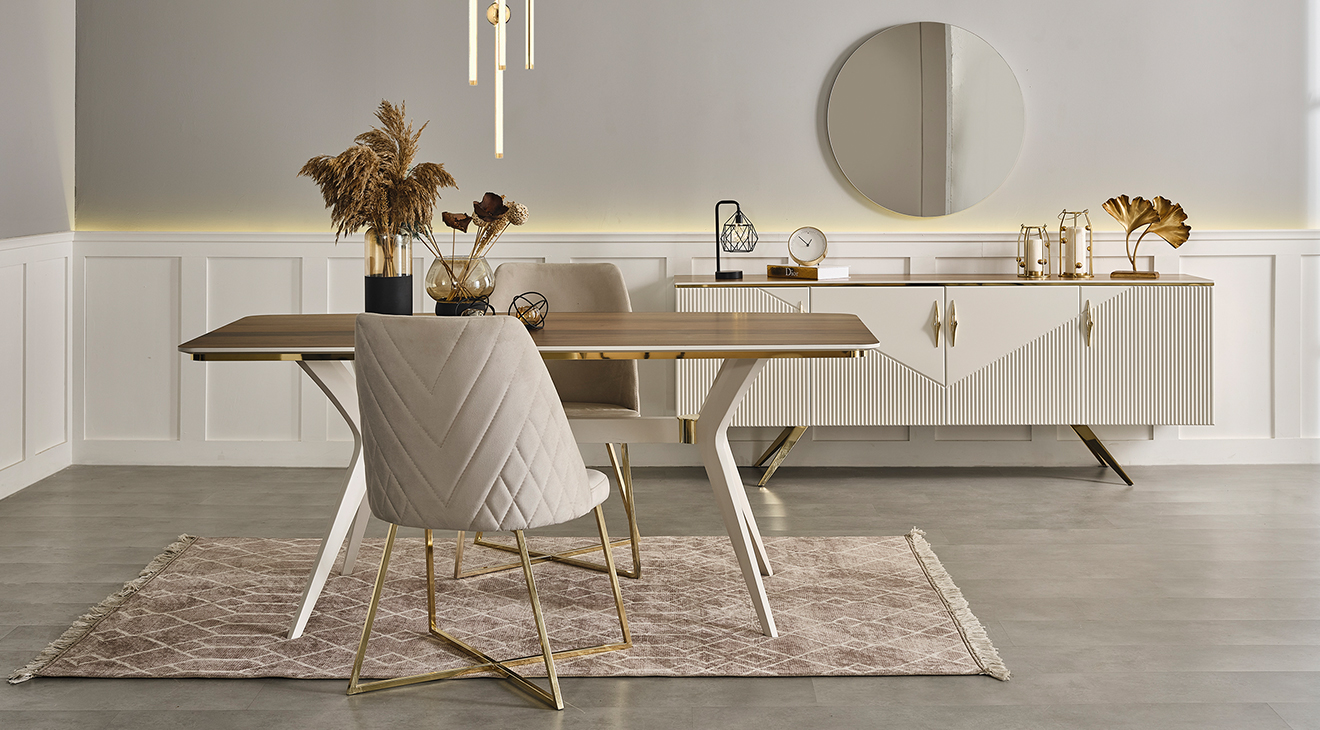 Lüxen Modern Yemek Odası Takımı Yemek Odası