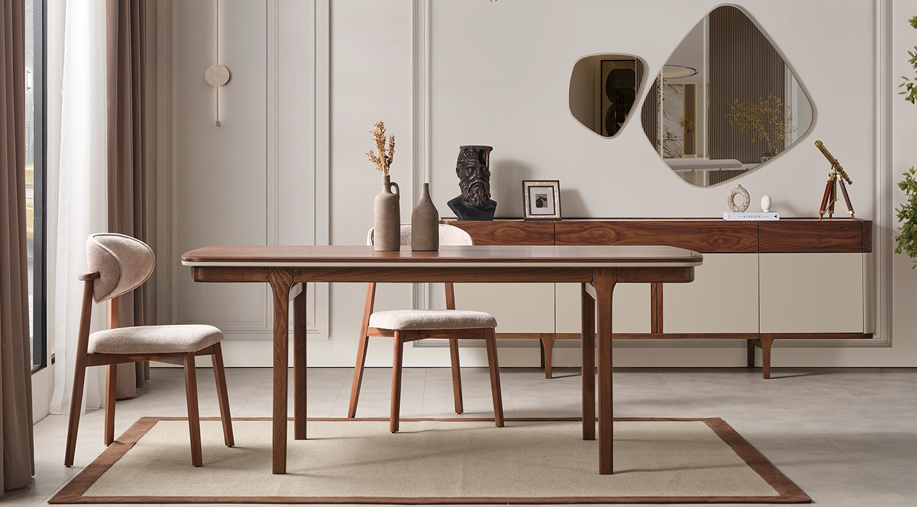 Mirabella Ahşap Ayaklı Modern Yemek Odası Takımı Yemek Odası