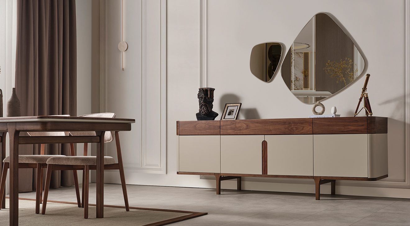 Mirabella Ahşap Ayaklı Modern Yemek Odası Takımı Yemek Odası