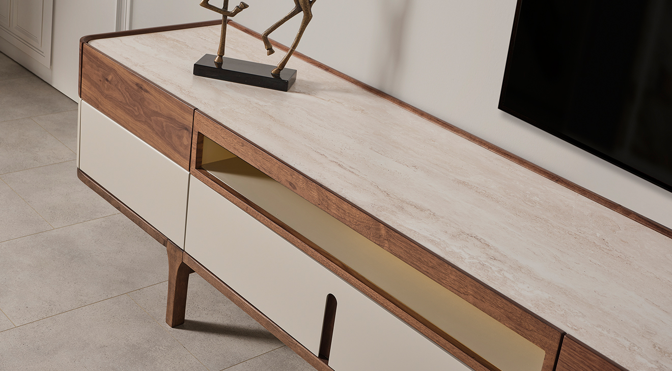 Mirabella Mermer Desenli Tv Ünitesi TV Ünitesi