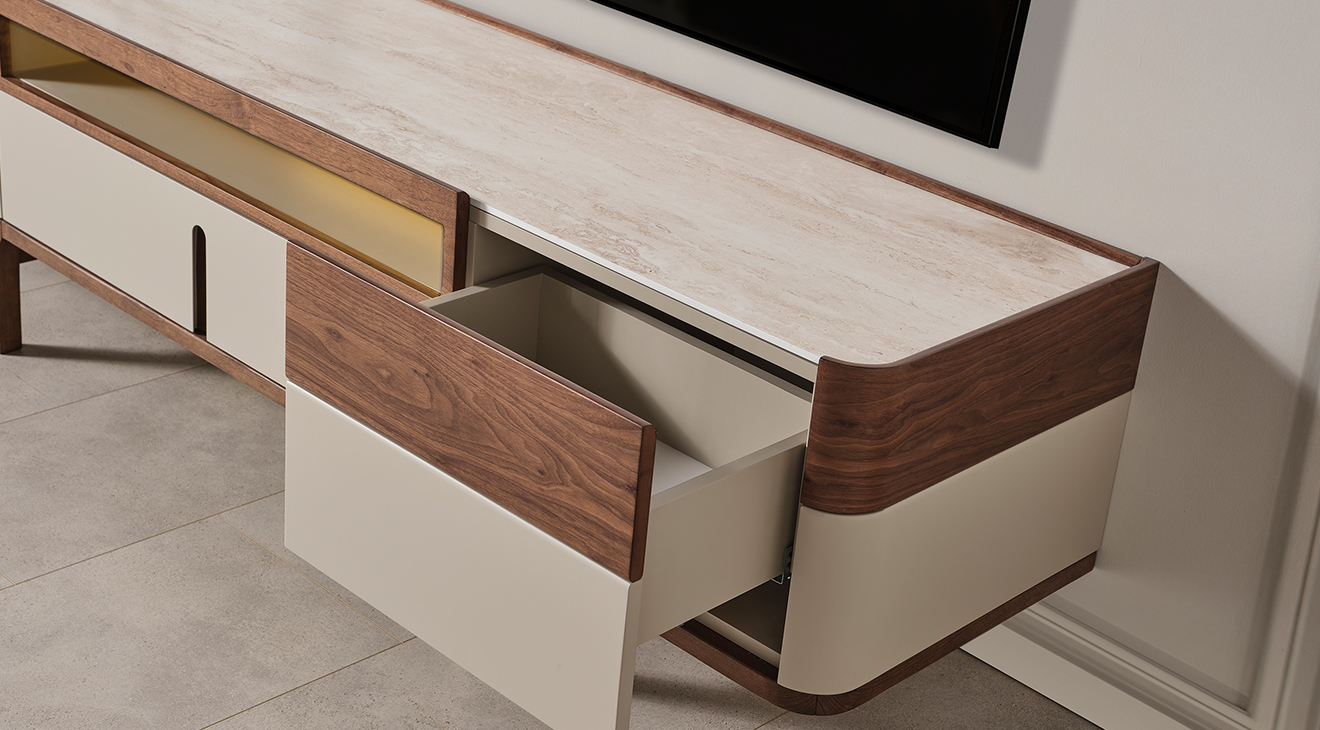 Mirabella Mermer Desenli Tv Ünitesi TV Ünitesi