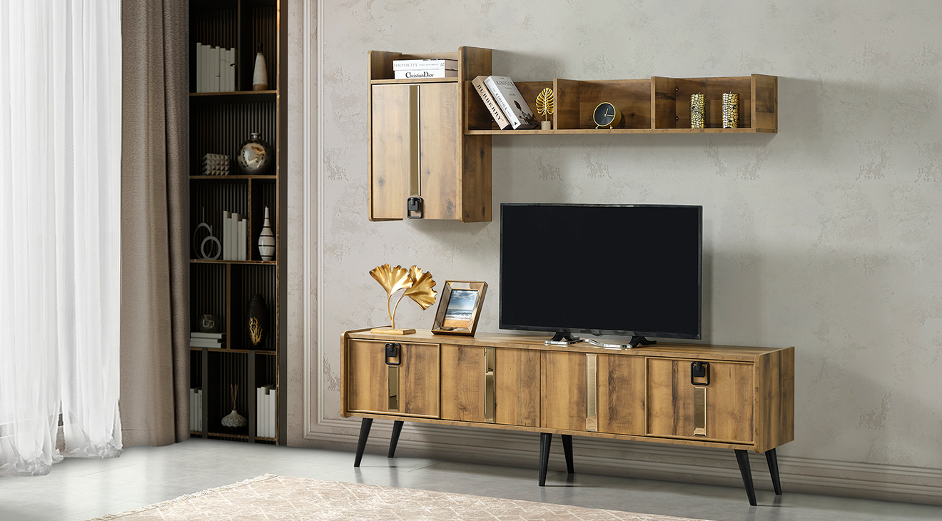 Mira Ceviz Tv Ünitesi TV Ünitesi