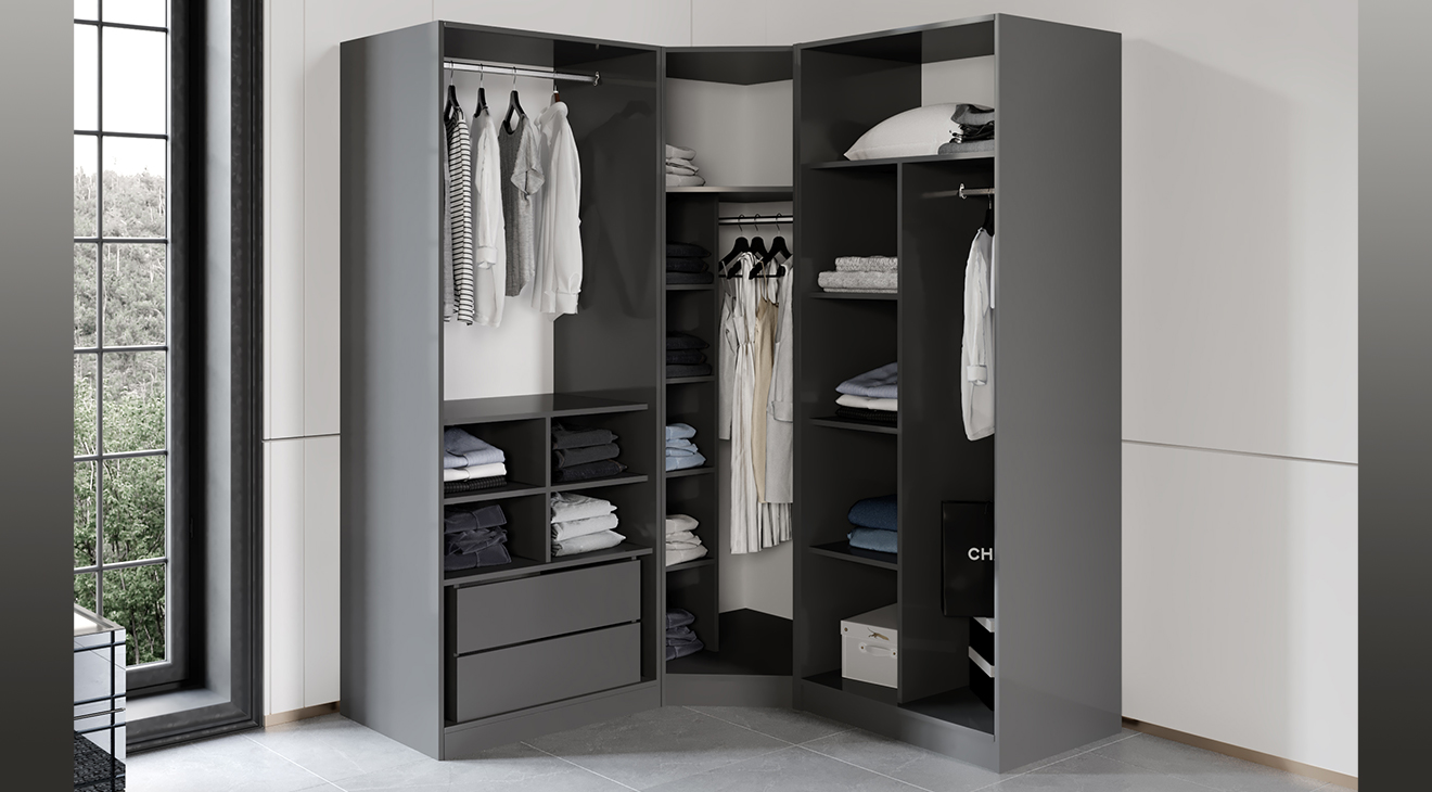 Beyoğlu Köşe Dolaplı Yatak Odası Takımı Köşe Dolap