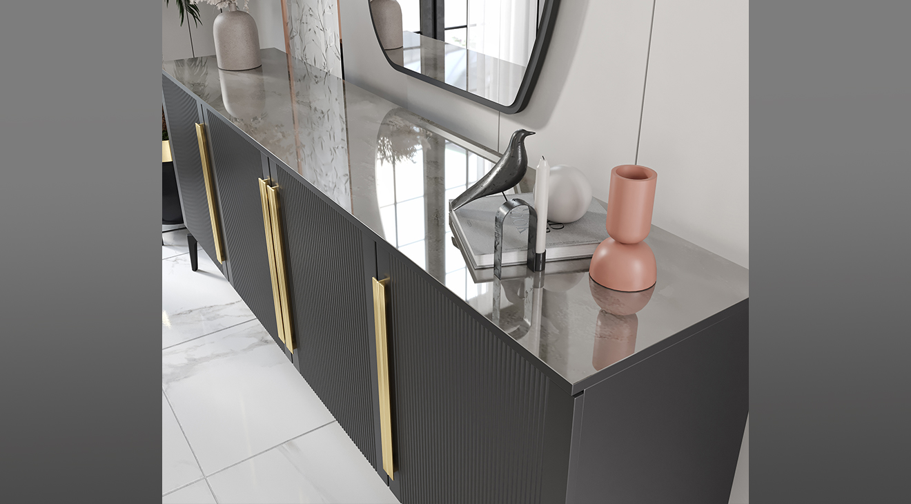 Çatalca Antrasit Yemek Odası Takımı Yemek Odası