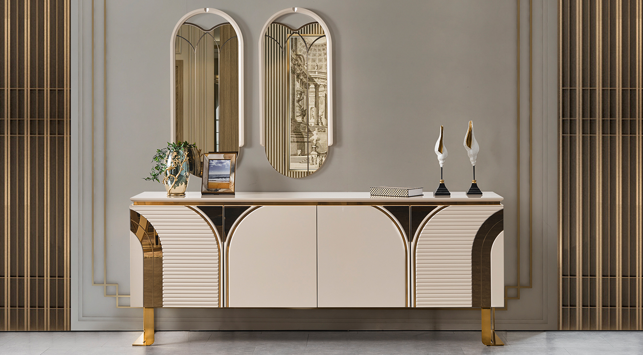 İmaj Gold Metal Ayaklı Yemek Odası Takımı Yemek Odası