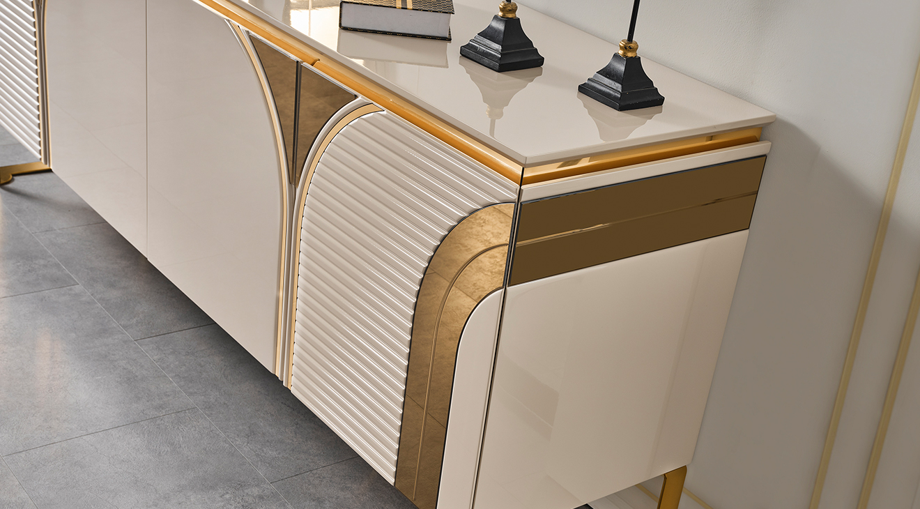 İmaj Gold Metal Ayaklı Yemek Odası Takımı Yemek Odası