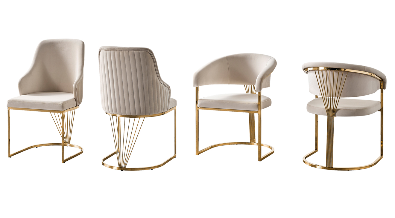 İmaj Gold Metal Ayaklı Yemek Odası Takımı Yemek Odası