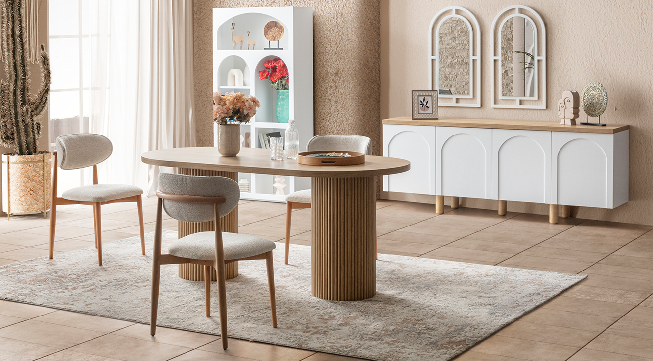 Siena Aytaşı Modern Yemek Odası Takımı Yemek Odası