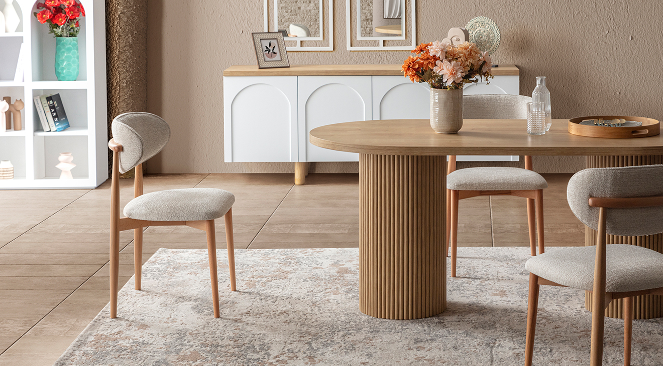 Siena Aytaşı Modern Yemek Odası Takımı Yemek Odası