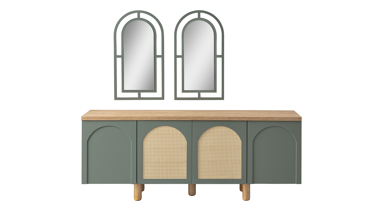 Siena Ahşap Ayaklı Modern Yemek Odası Takımı Yemek Odası