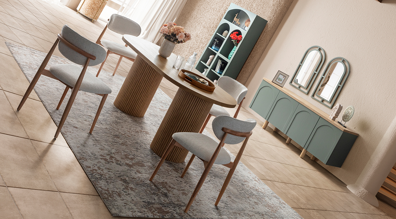 Siena Yeşil Modern Yemek Odası Takımı Yemek Odası