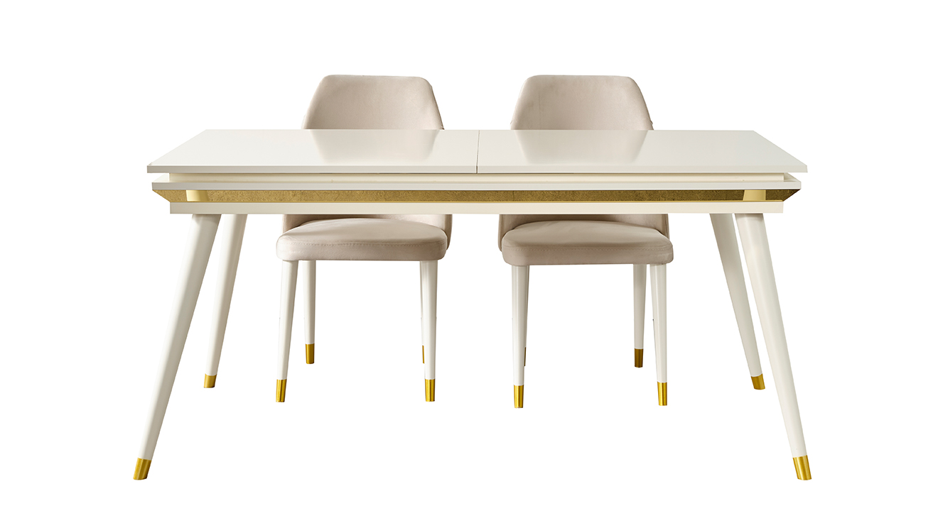 Rosa Aytaşı Ahşap Ayaklı Yemek Odası Takımı Yemek Odası