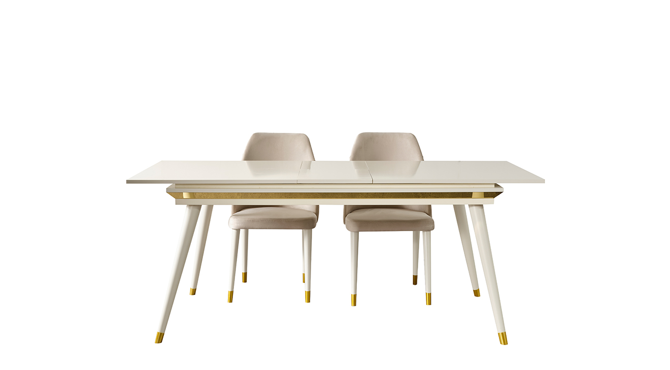 Rosa Aytaşı Ahşap Ayaklı Yemek Odası Takımı Yemek Odası