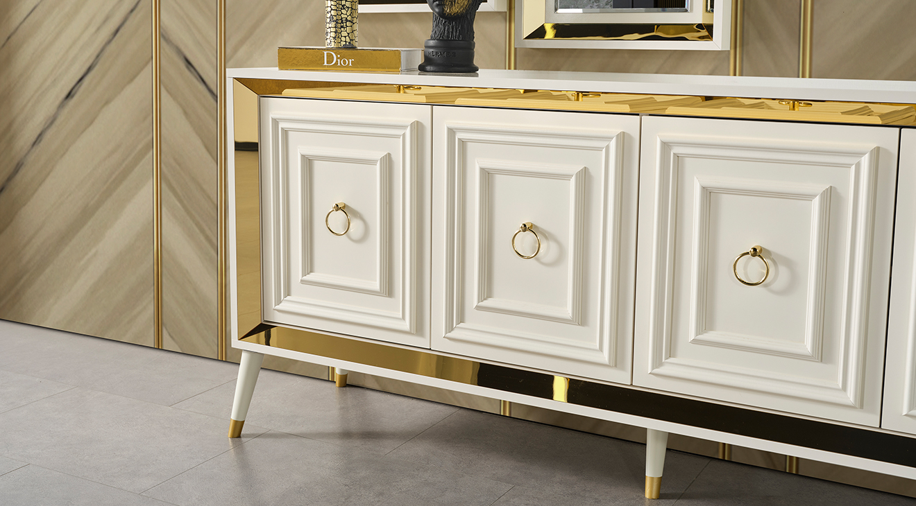 Rosa Aytaşı Ahşap Ayaklı Yemek Odası Takımı Yemek Odası