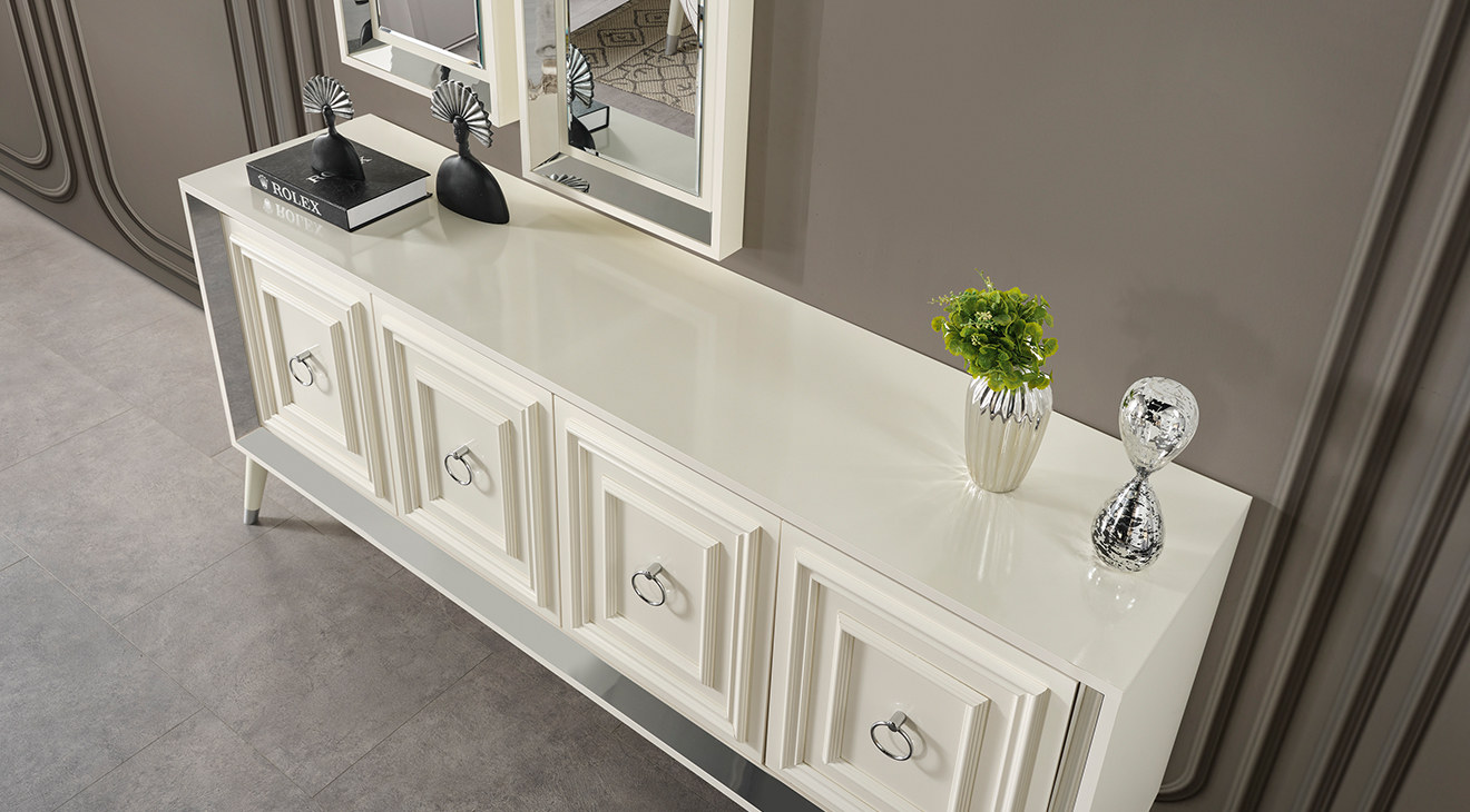 Rosa Ahşap Ayaklı Yemek Odası Takımı Yemek Odası