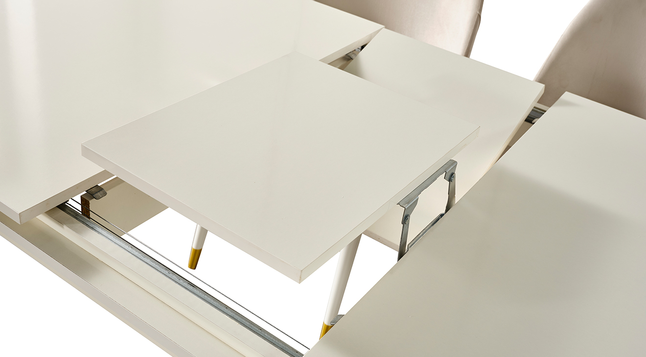 Lotus Aytaşı Ahşap Ayaklı Yemek Odası Takımı Yemek Odası