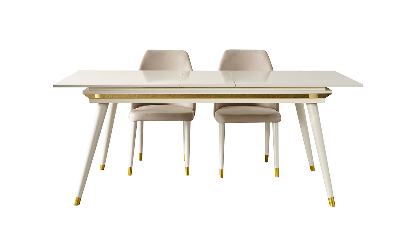 Lotus Aytaşı Ahşap Ayaklı Yemek Odası Takımı Yemek Odası