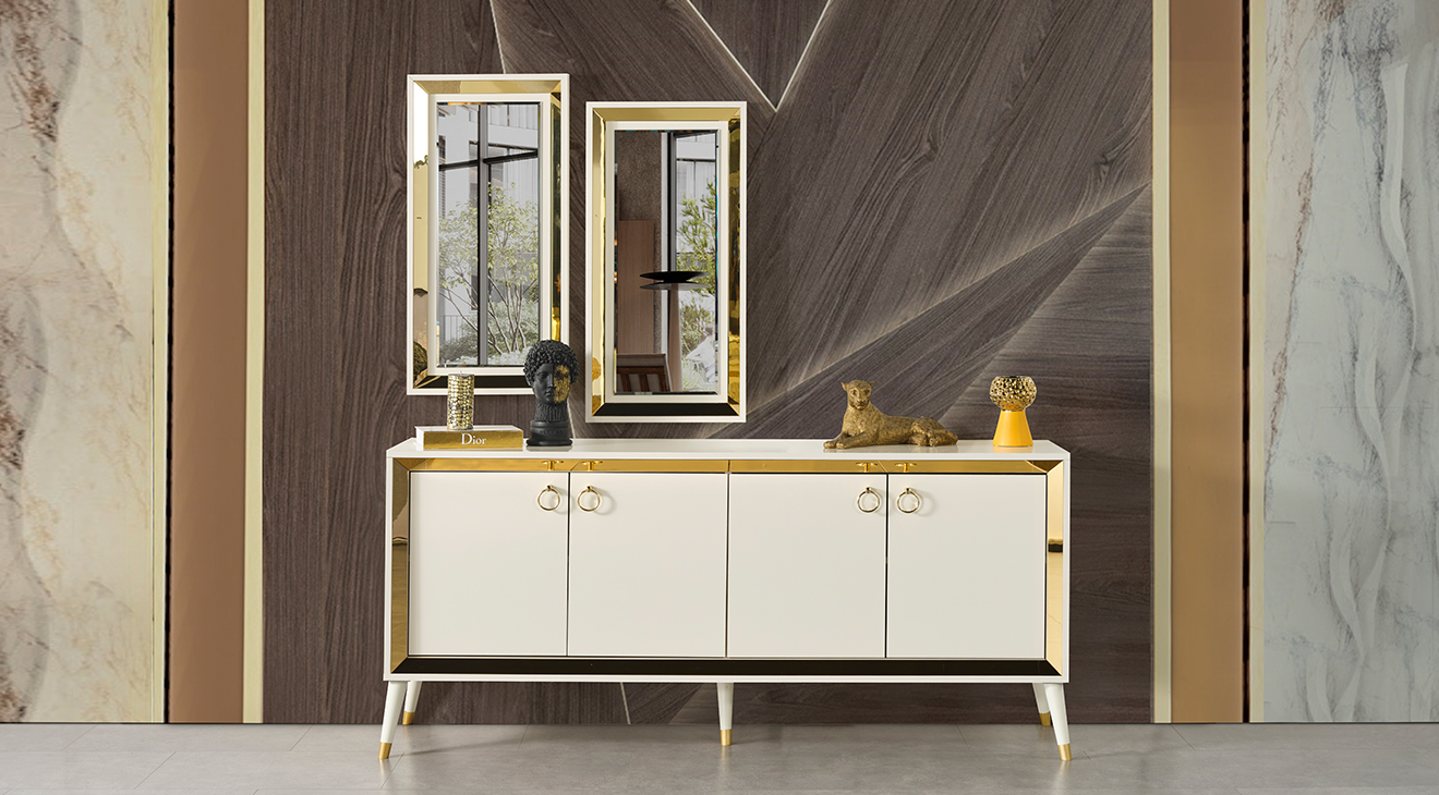 Lotus Aytaşı Ahşap Ayaklı Yemek Odası Takımı Yemek Odası