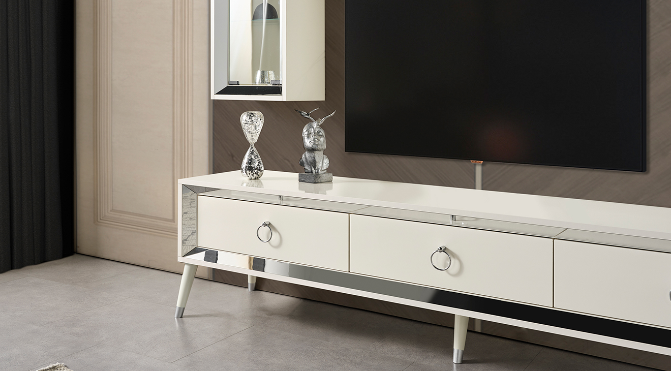 Lotus Ahşap Ayaklı Tv Ünitesi TV Ünitesi