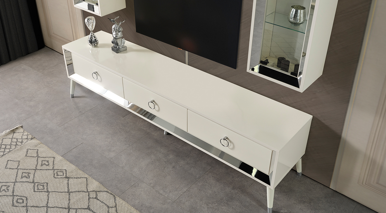 Lotus Ahşap Ayaklı Tv Ünitesi TV Ünitesi