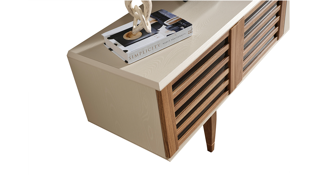 Linda Ahşap Ayaklı Tv Ünitesi TV Ünitesi