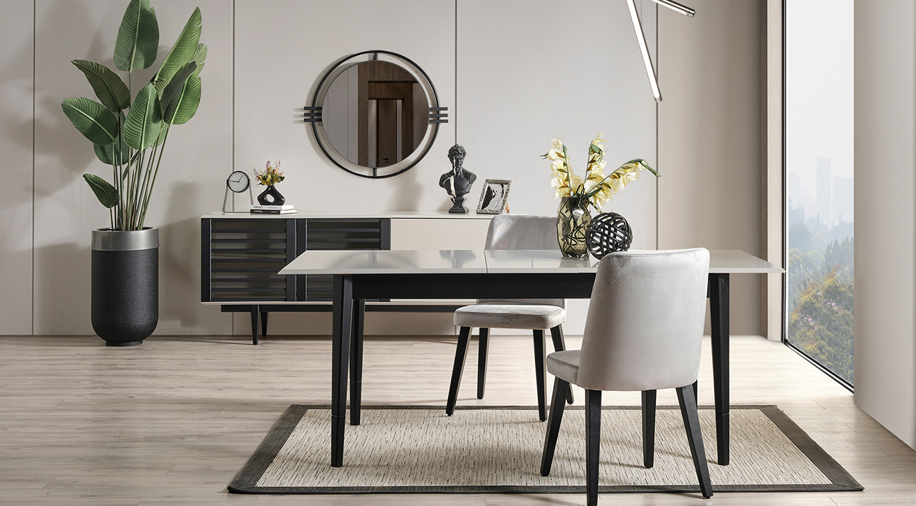 Pars Ahşap Ayaklı Yemek Odası Takımı Yemek Odası