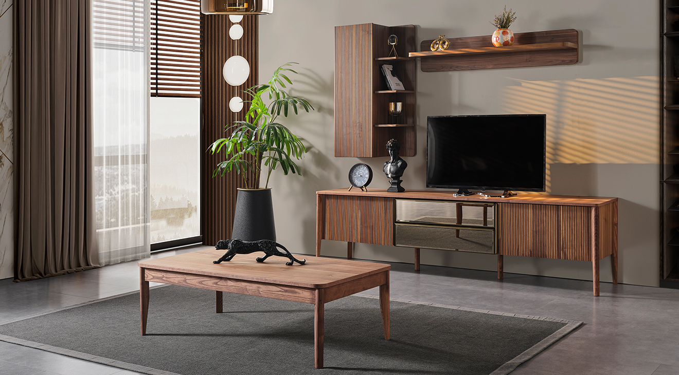 Antik Ahşap Ayaklı Orta Sehpa Orta Sehpa