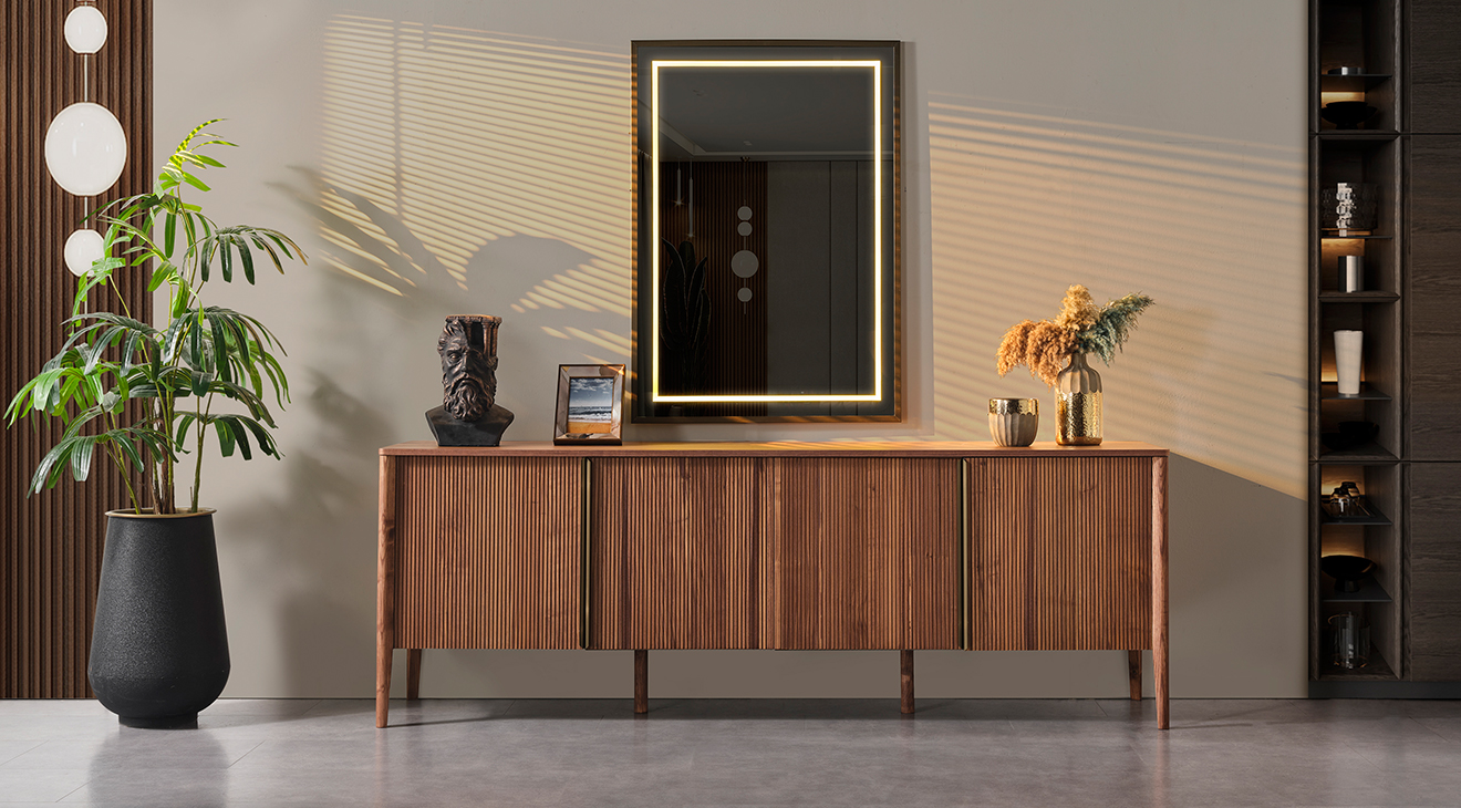 Antik Ahşap Ayaklı Yemek Odası Takımı Yemek Odası