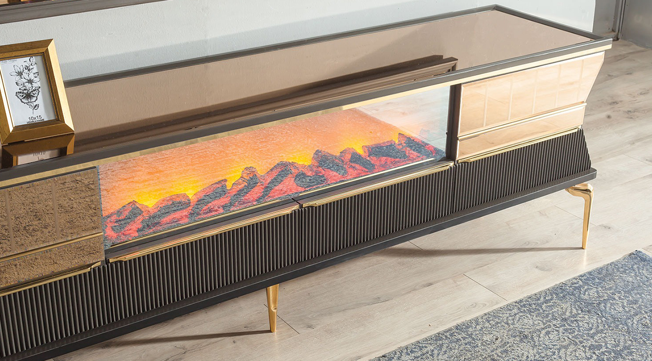 Valentina Şömineli Tv Ünitesi TV Ünitesi