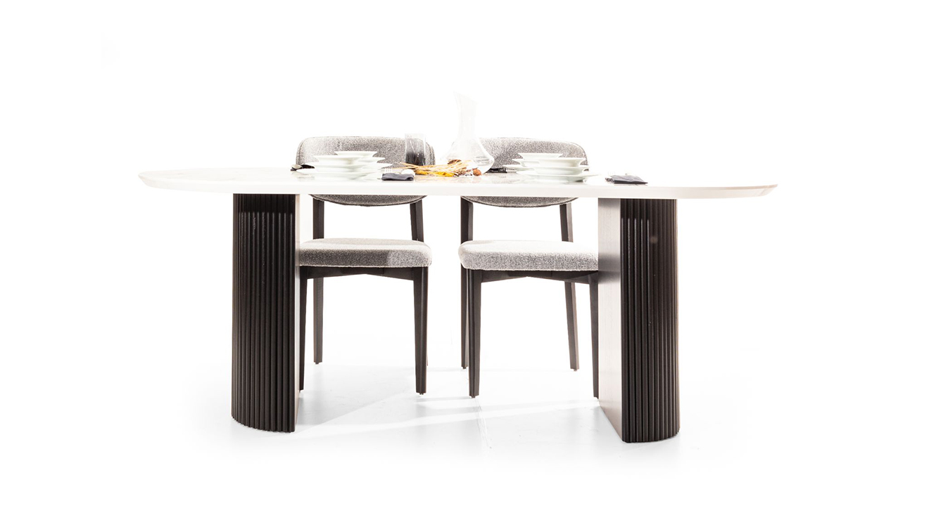 Bianco Mermer Yemek Masası Takımı Yemek Masası Takımı