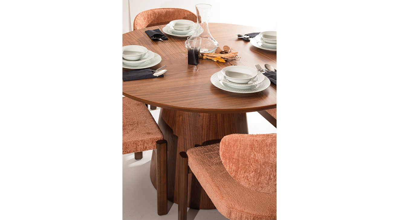 Enigma Ceviz Kafe Masası Takımı Mutfak Masa Takımları