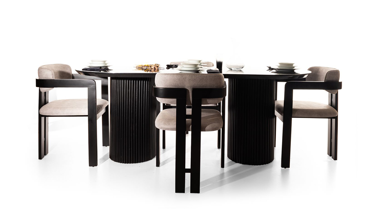 Jayne Mermer Yemek Masası Takımı Yemek Masası Takımı