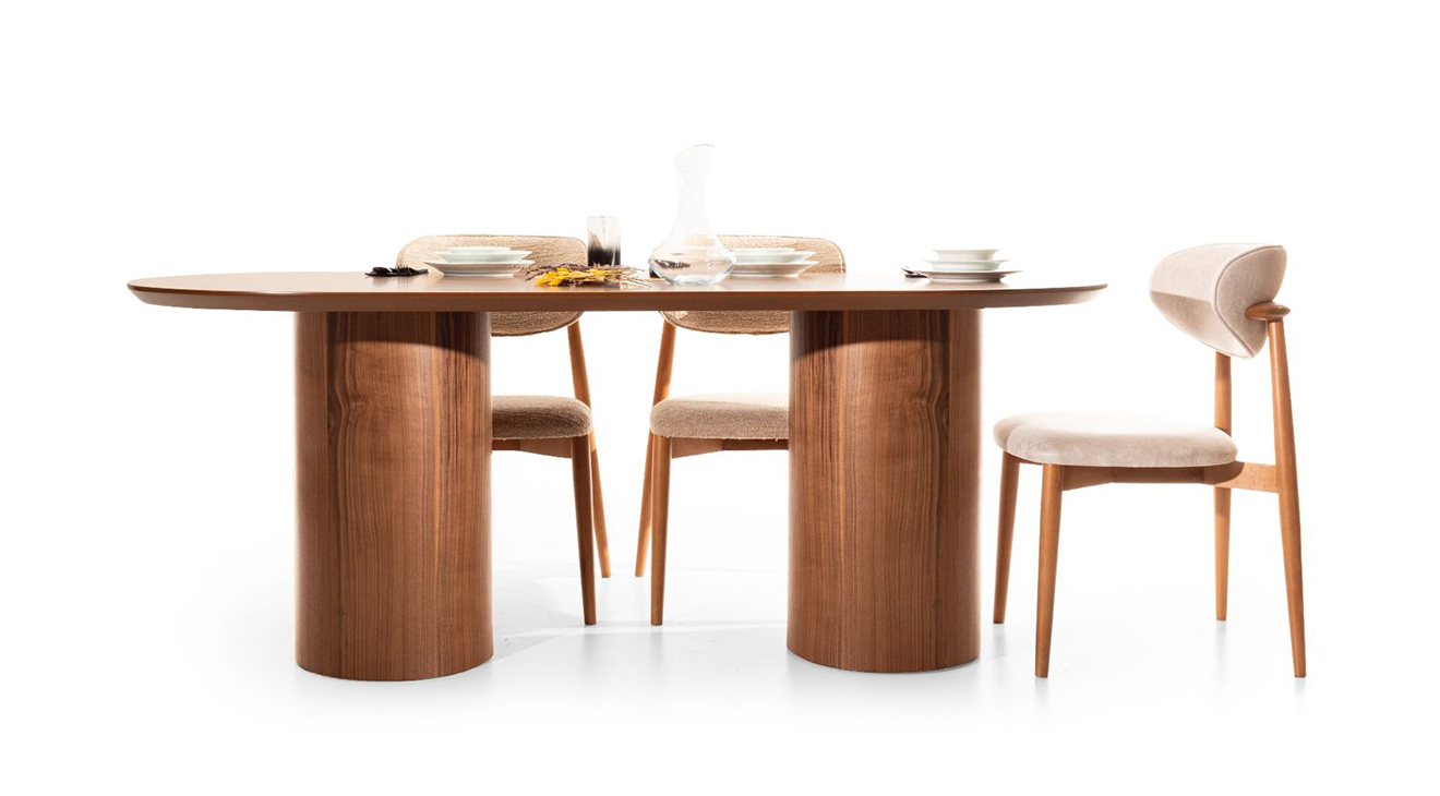 Mia Ceviz Yemek Masası Takımı Yemek Masası Takımı