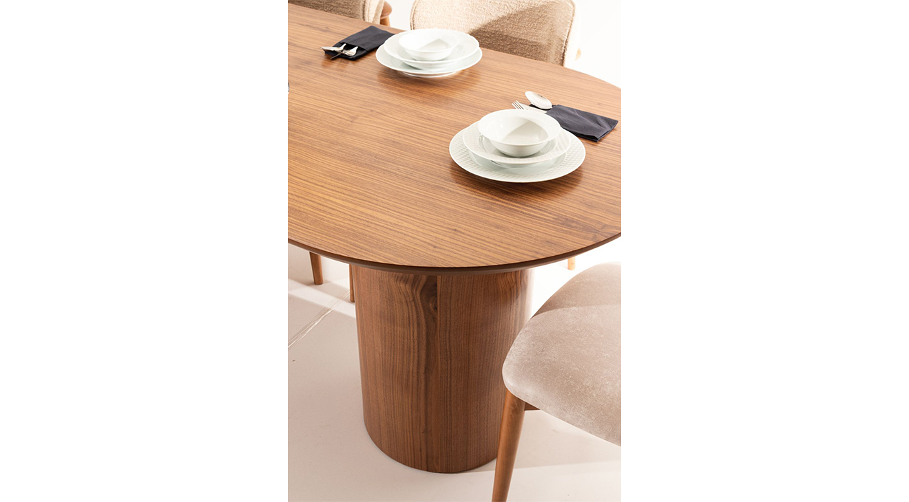 Mia Ceviz Yemek Masası Takımı Yemek Masası Takımı