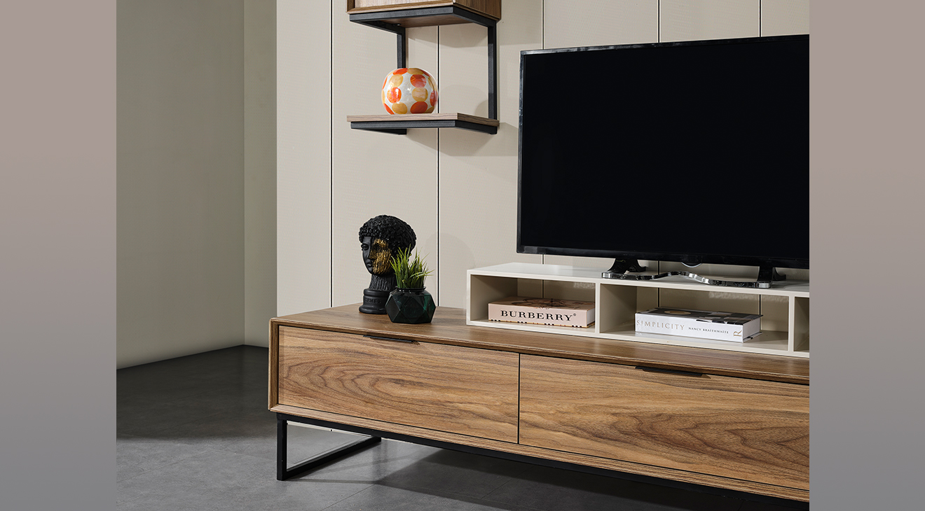 Asya Metal Ayaklı Tv Ünitesi TV Ünitesi