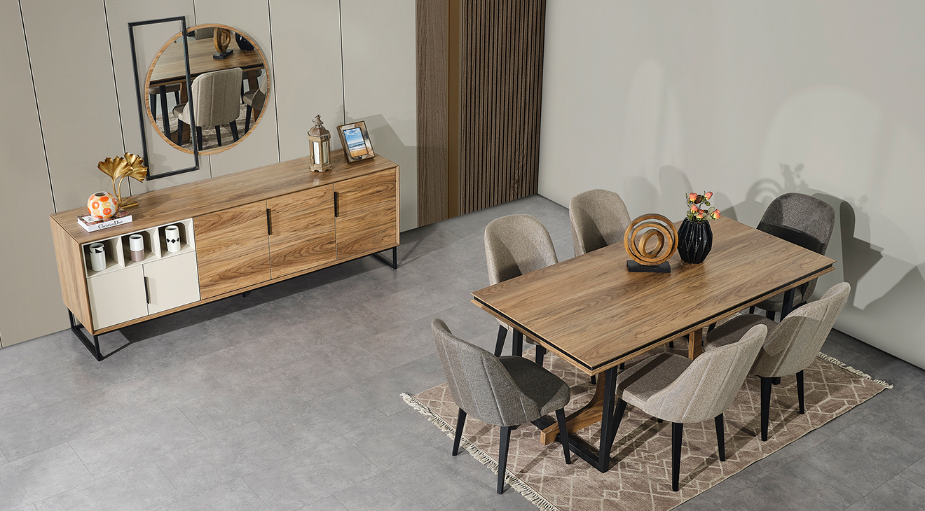 Asya Modern Yemek Odası Takımı Yemek Odası
