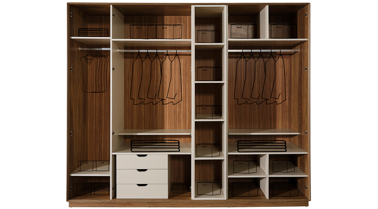 Asya 6 Kapaklı Yatak Odası Takımı Yatak Odası