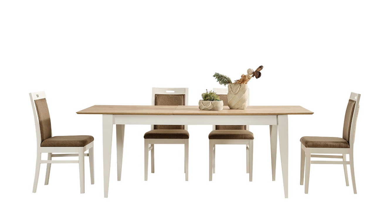 Bodrum Ahşap Ayaklı Yemek Odası Takımı Yemek Odası