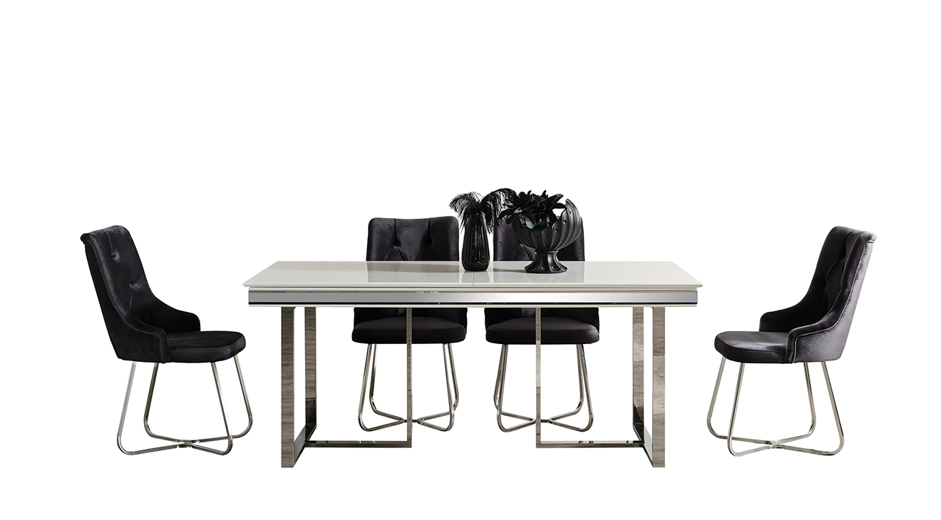 Maldiv Metal Ayaklı Yemek Odası Takımı Yemek Odası