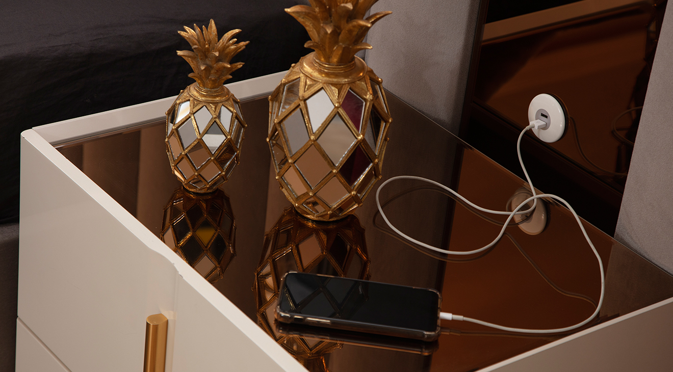 Asos Köşe Dolaplı Yatak Odası Takımı Giyinme Odası