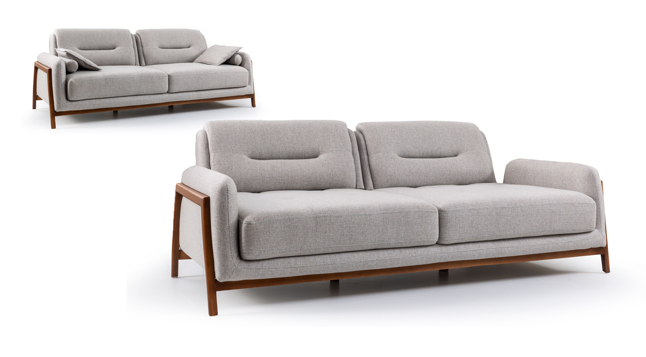 Still Ahşap Ayaklı Kanepeli Köşe Koltuk Takımı Köşe Koltuk