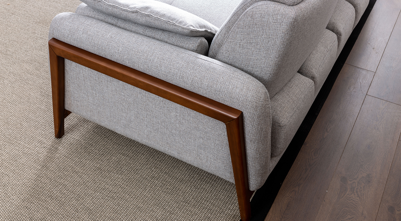 Still Ahşap Ayaklı Kanepeli Köşe Koltuk Takımı Köşe Koltuk