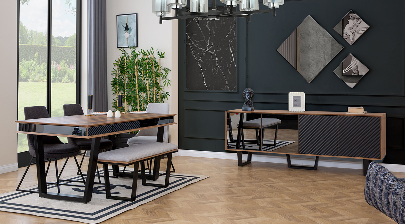 Efes Modern Yemek Odası Takımı Yemek Odası
