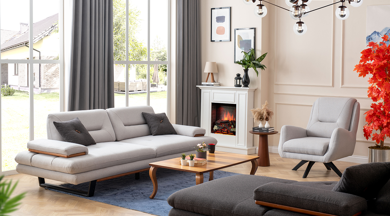 Efes Relax Kanepeli Köşe Koltuk Takımı Köşe Koltuk