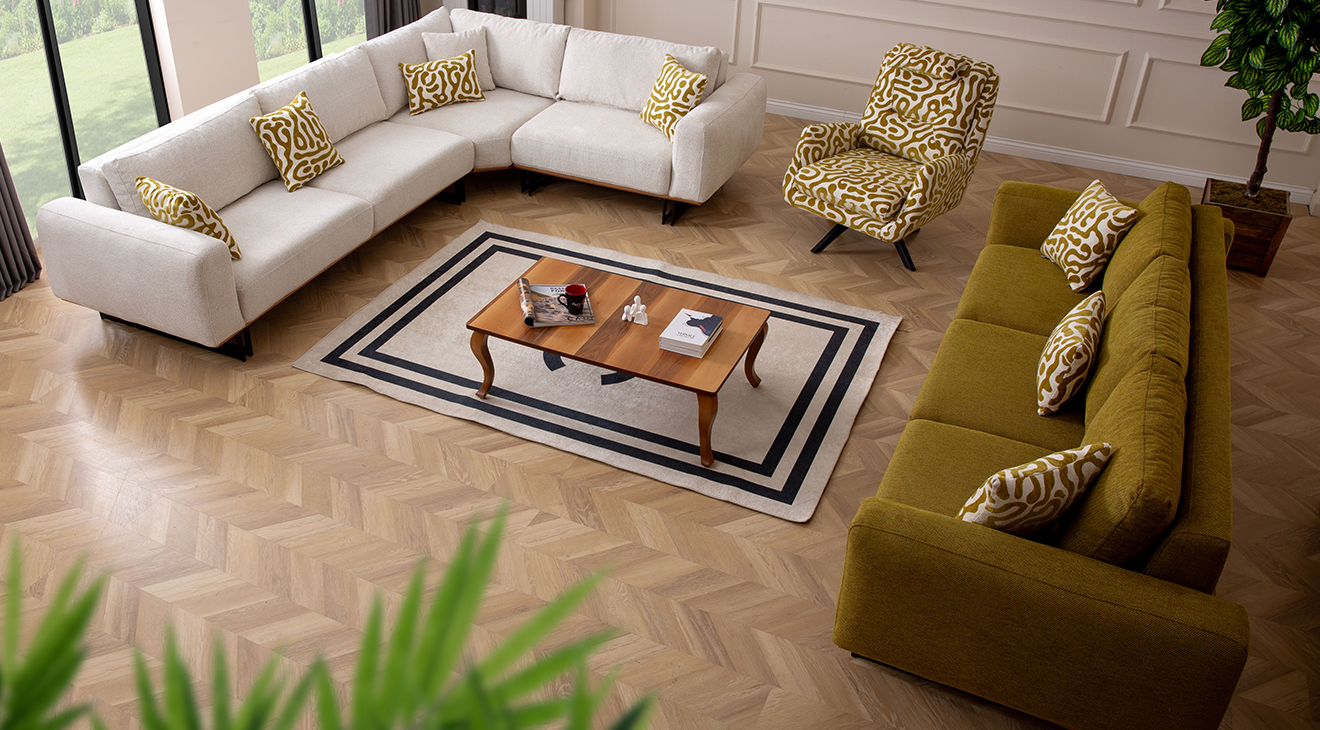 Dante Kanepeli Köşe Koltuk Takımı Köşe Koltuk