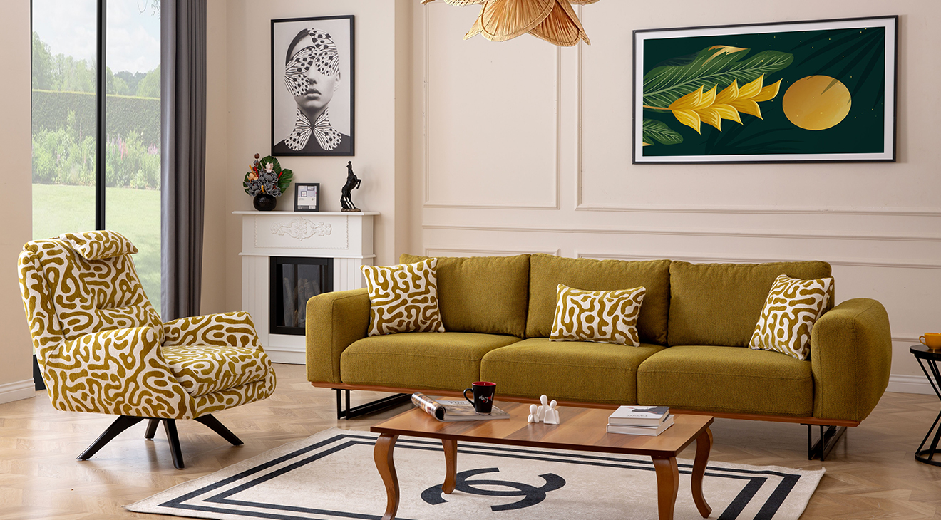 Dante Kanepeli Köşe Koltuk Takımı Köşe Koltuk