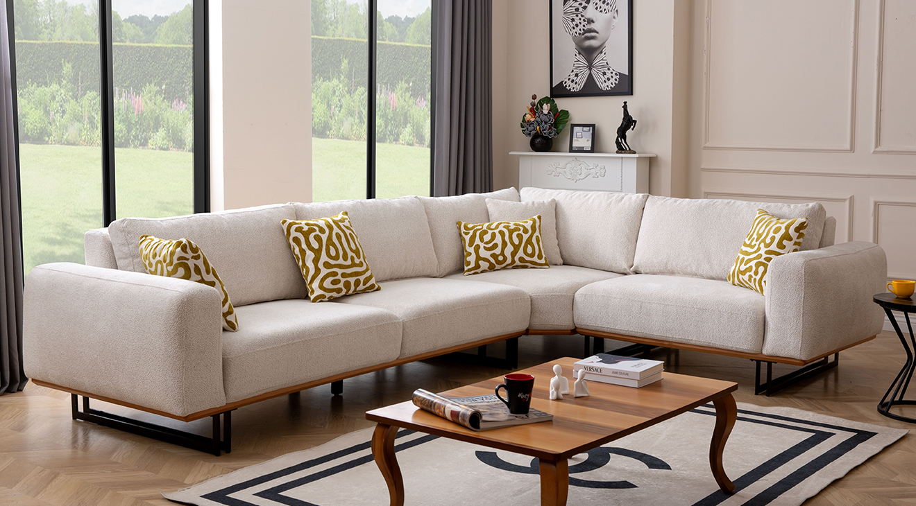 Dante Kanepeli Köşe Koltuk Takımı Köşe Koltuk