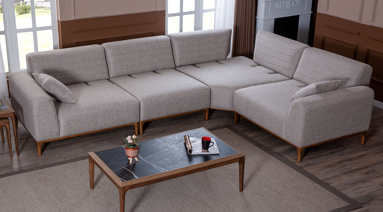 İnci Yataklı Köşe Koltuk Takımı Yataklı KöşeTakımları