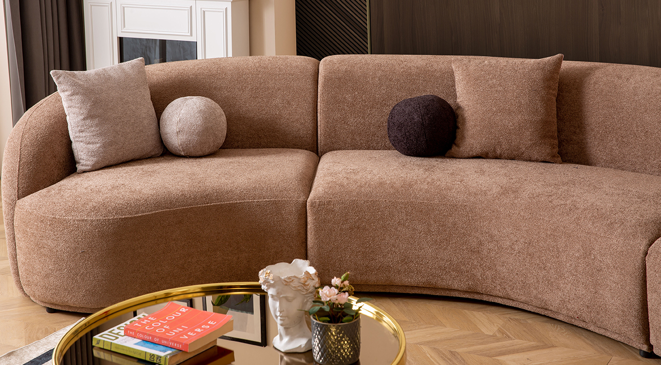 Elips Köşe Koltuk Takımı Köşe Koltuk